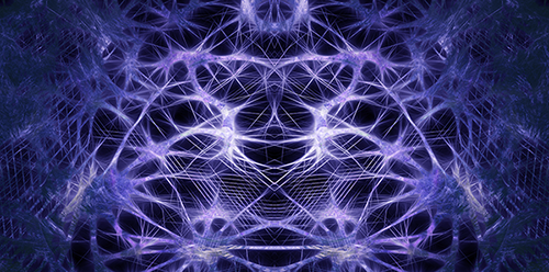 Flux creatif immateriel - Neurones Cerveau Humain 