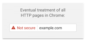 Alerte page non sécurisée google chrome 56 - http et https